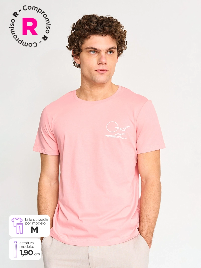 POLERA HOMBRE KENNETH STEVENS ALGODÓN CUELLO REDONDO MANGA CORTA - 1