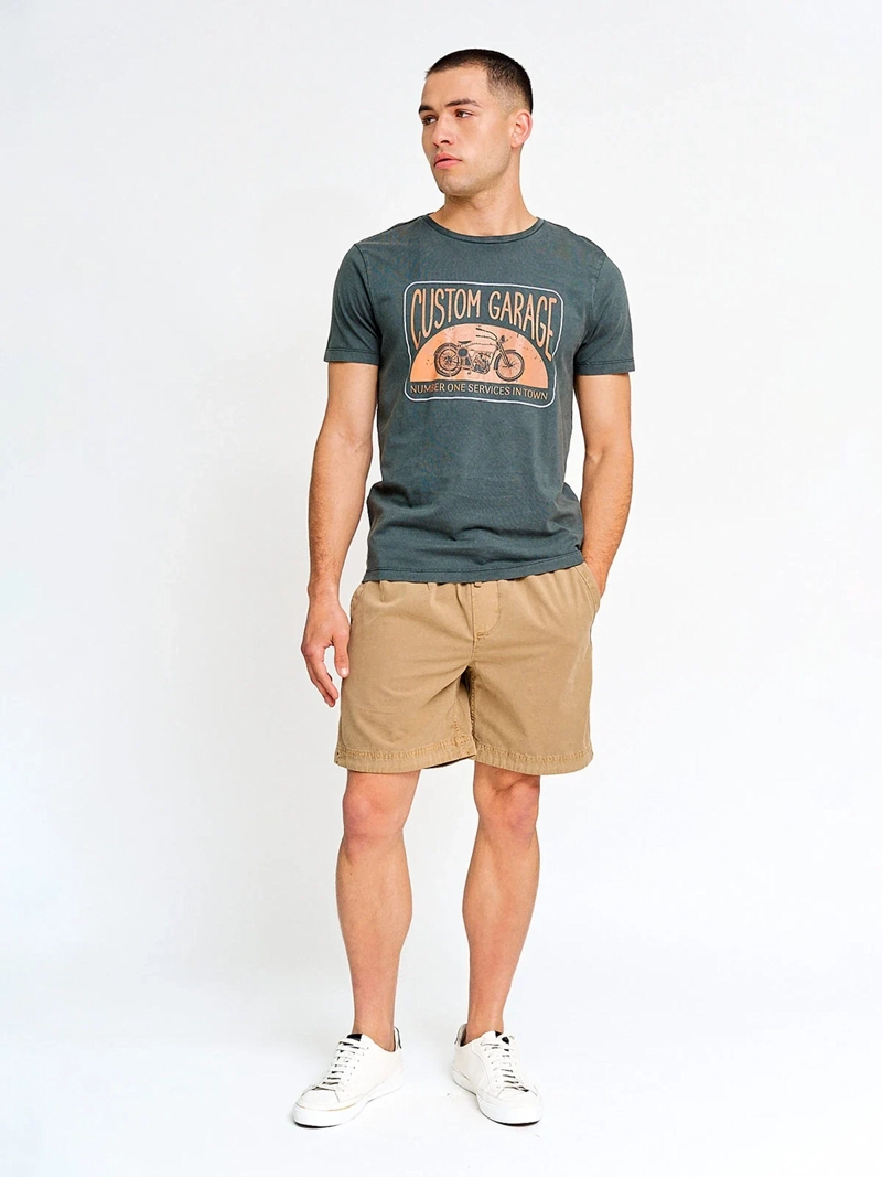 POLERA HOMBRE BARBADOS ALGODÓN MANGA CORTA ESTAMPADA - 4