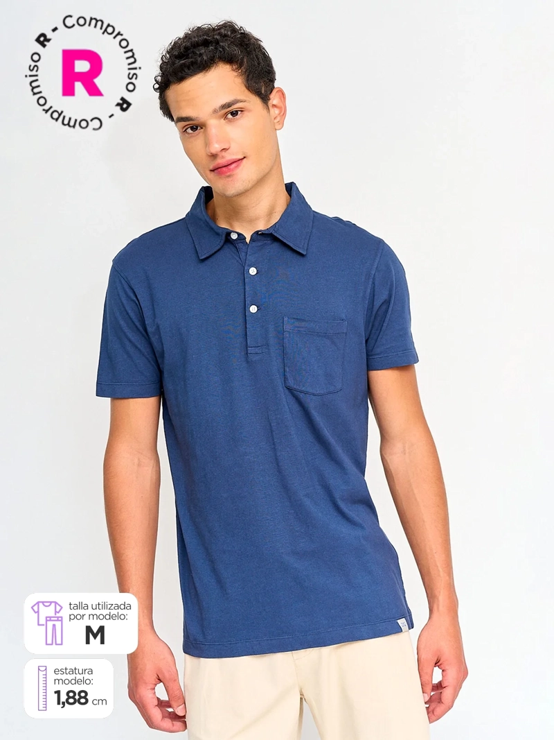 POLERA HOMBRE REGATTA ALGODÓN CUELLO POLO MANGA CORTA - 1