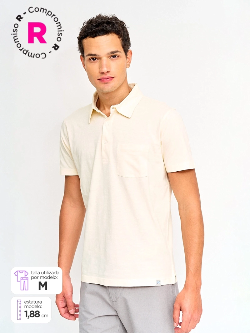 POLERA HOMBRE REGATTA ALGODÓN CUELLO POLO MANGA CORTA