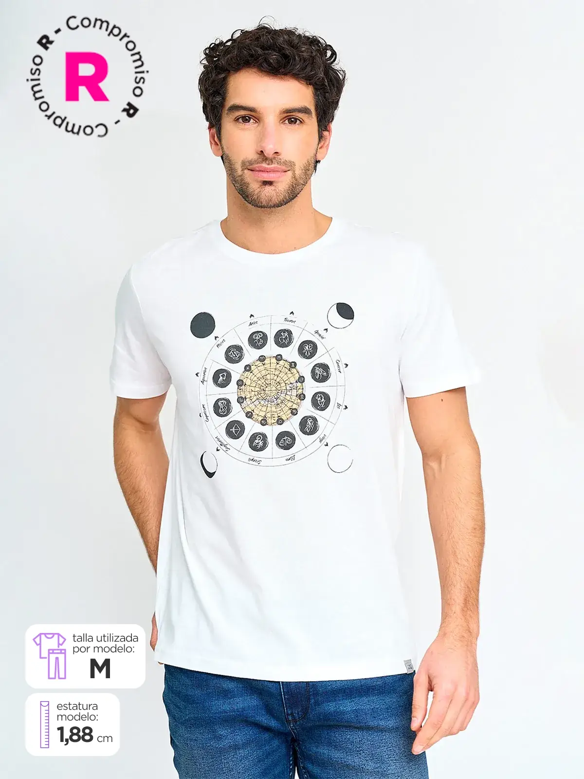 POLERA HOMBRE REGATTA ALGODÓN CUELLO REDONDO MANGA CORTA