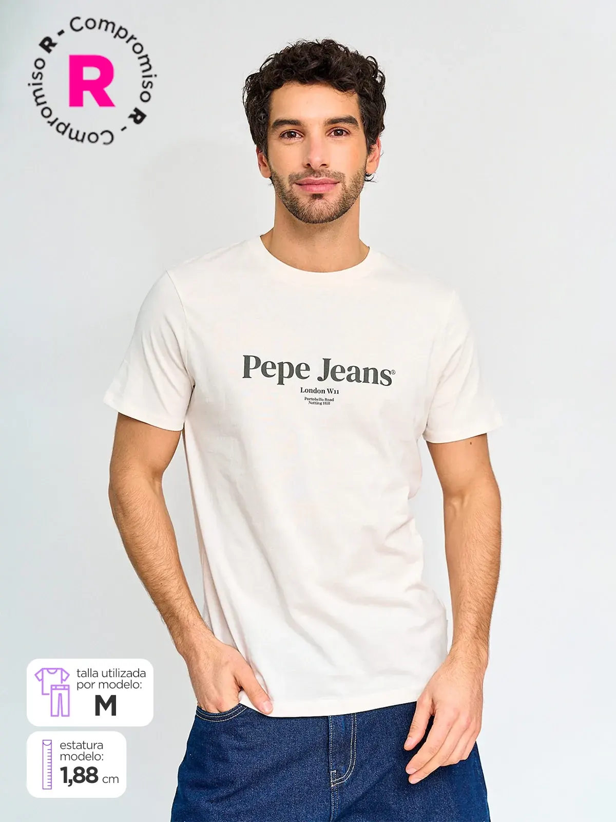 POLERA HOMBRE PEPE JEANS ALGODÓN MANGA CORTA