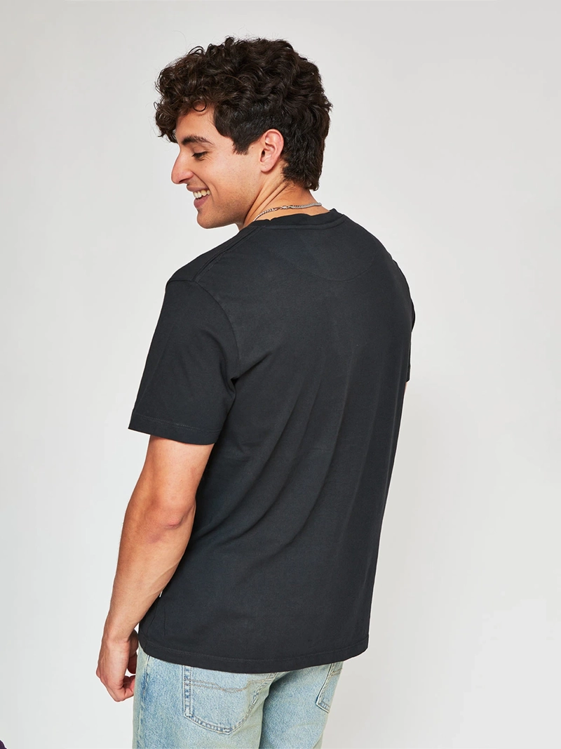 POLERA HOMBRE PEPE JEANS ALGODÓN CUELLO REDONDO MANGA CORTA LAVADA - 2
