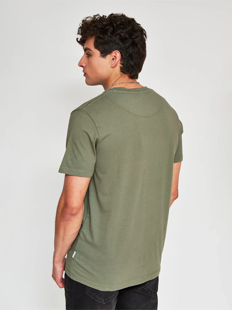 POLERA HOMBRE PEPE JEANS ALGODÓN CUELLO REDONDO MANGA CORTA LAVADA - 2