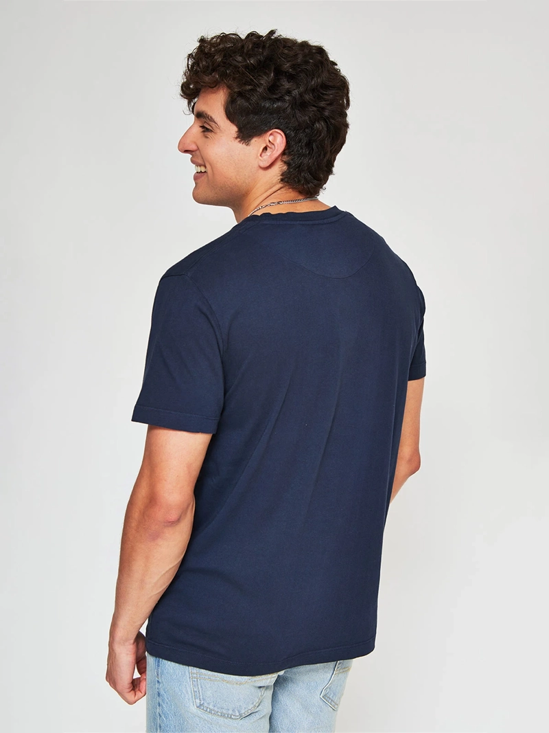 POLERA HOMBRE PEPE JEANS ALGODÓN CUELLO REDONDO MANGA CORTA LAVADA - 2