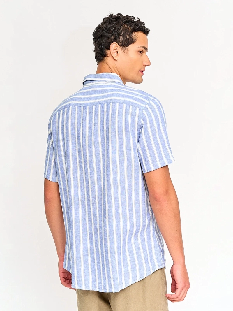 CAMISA HOMBRE REGATTA LINO MANGA CORTA LÍNEAS - 2