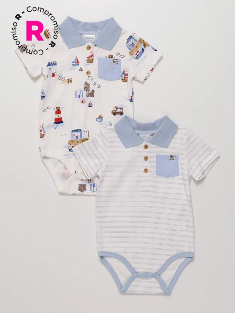 PACK BODIE ALGODÓN NIÑO BABY HARVEST - 1