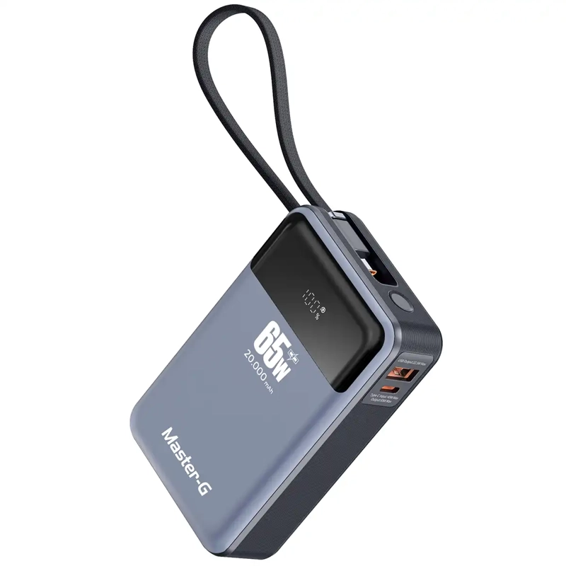 BATERÍA PORTÁTIL MASTER G 65 WATTS 20000 MAH UCP20PD65D - 1