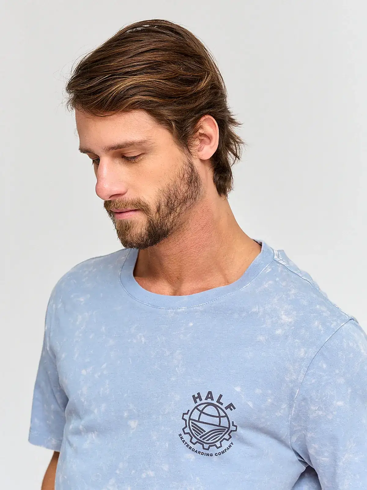 POLERA HOMBRE HALF ALGODÓN MANGA CORTA - 3