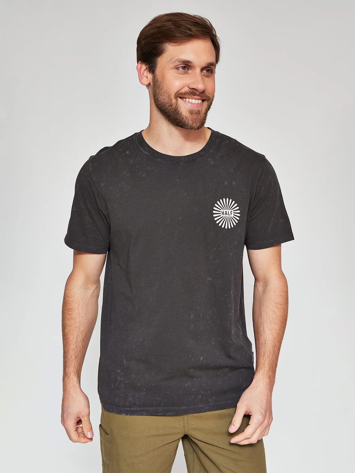 POLERA HOMBRE HALF ALGODÓN MANGA CORTA