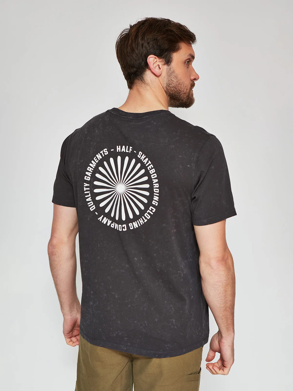 POLERA HOMBRE HALF ALGODÓN MANGA CORTA - 2