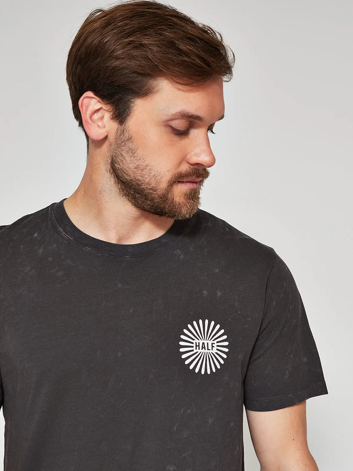 POLERA HOMBRE HALF ALGODÓN MANGA CORTA - 3