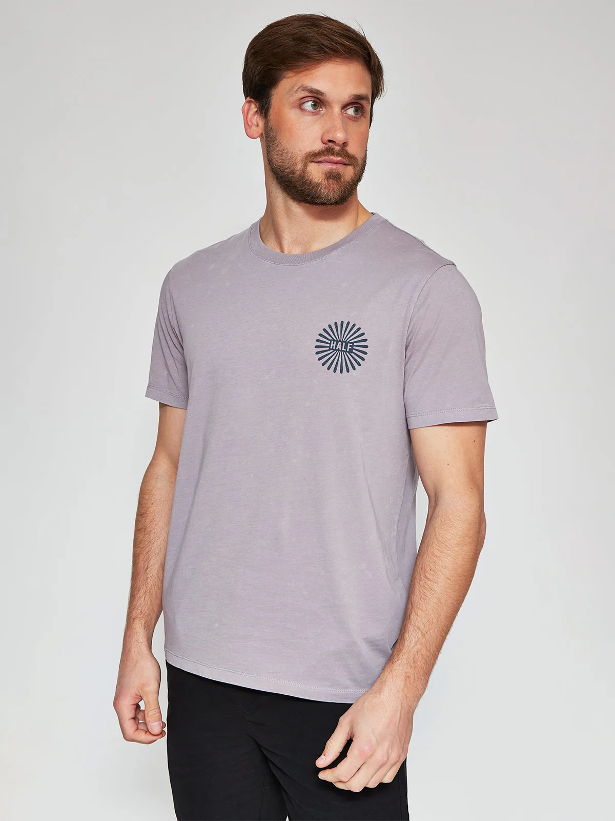 POLERA HOMBRE HALF ALGODÓN MANGA CORTA - 1