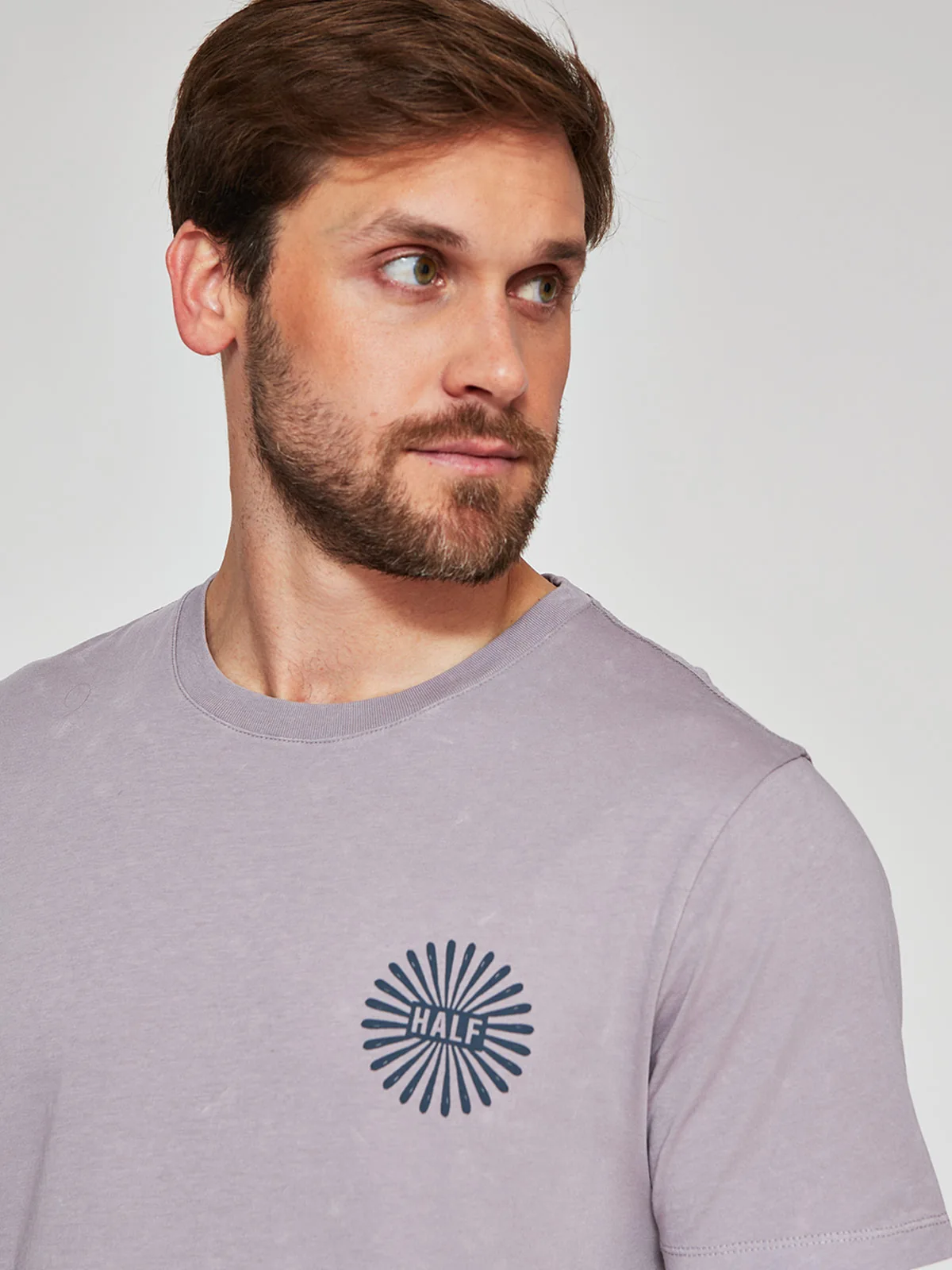 POLERA HOMBRE HALF ALGODÓN MANGA CORTA - 3