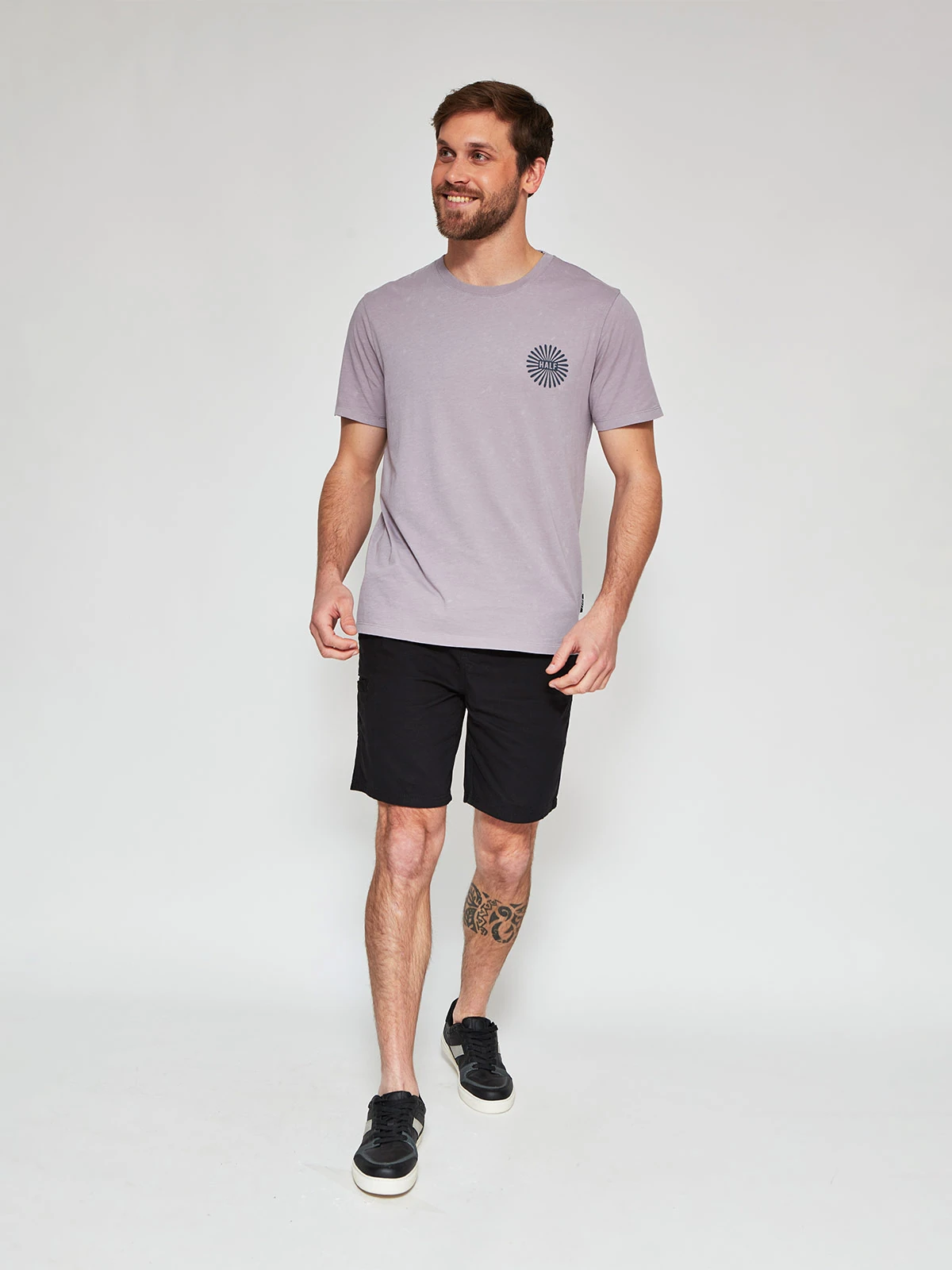POLERA HOMBRE HALF ALGODÓN MANGA CORTA - 4