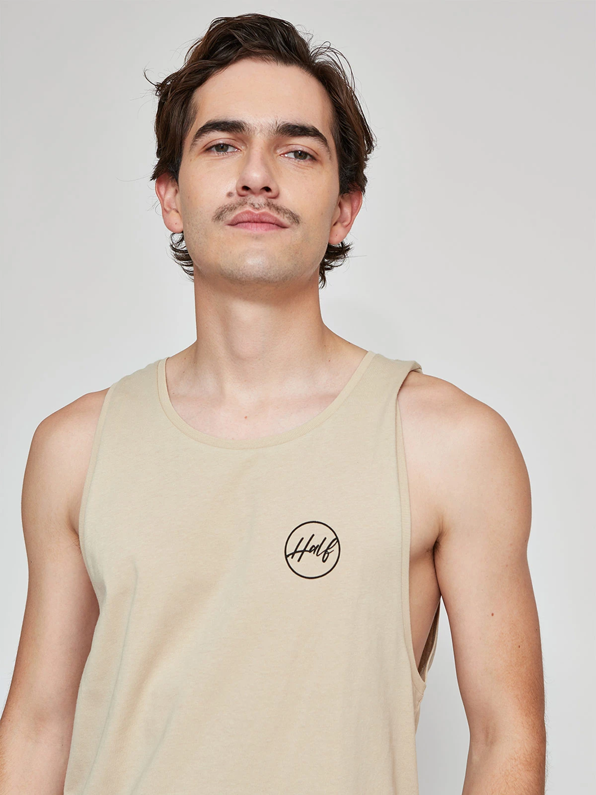 POLERA HOMBRE HALF ALGODÓN SIN MANGAS - 3