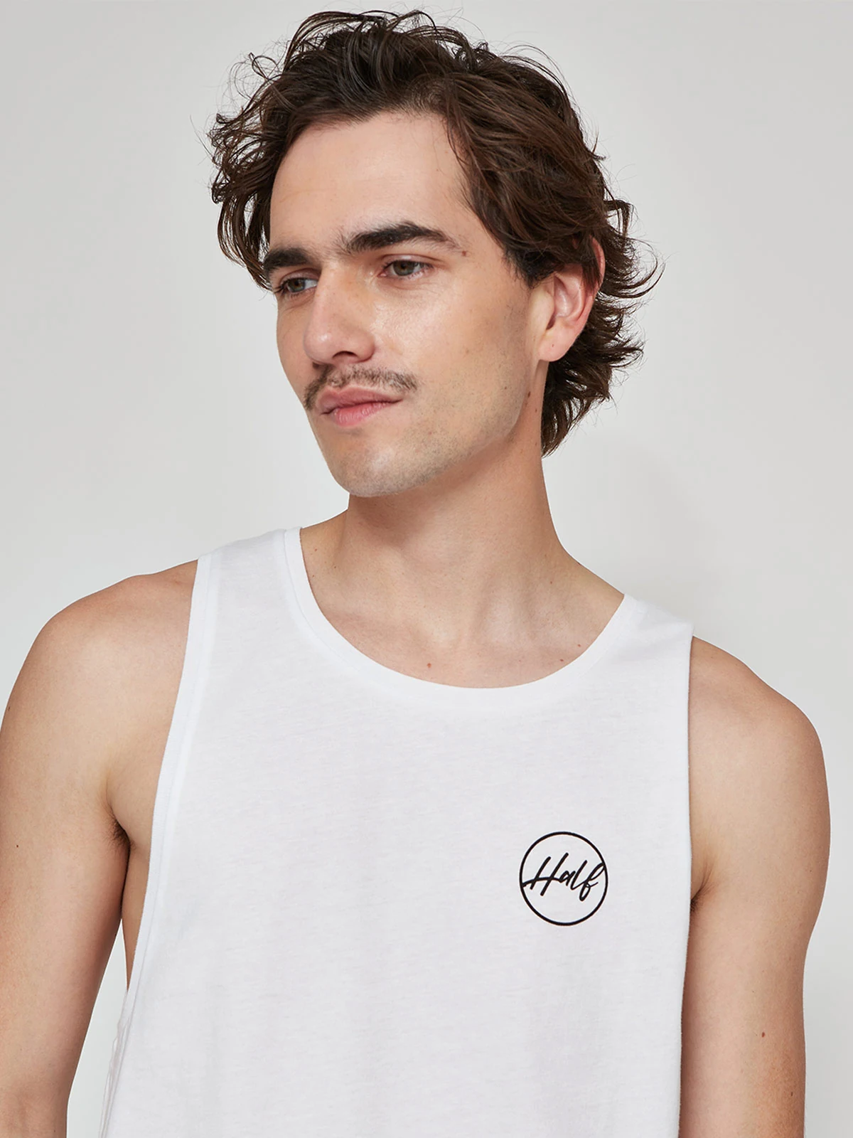 POLERA HOMBRE HALF ALGODÓN SIN MANGAS - 3
