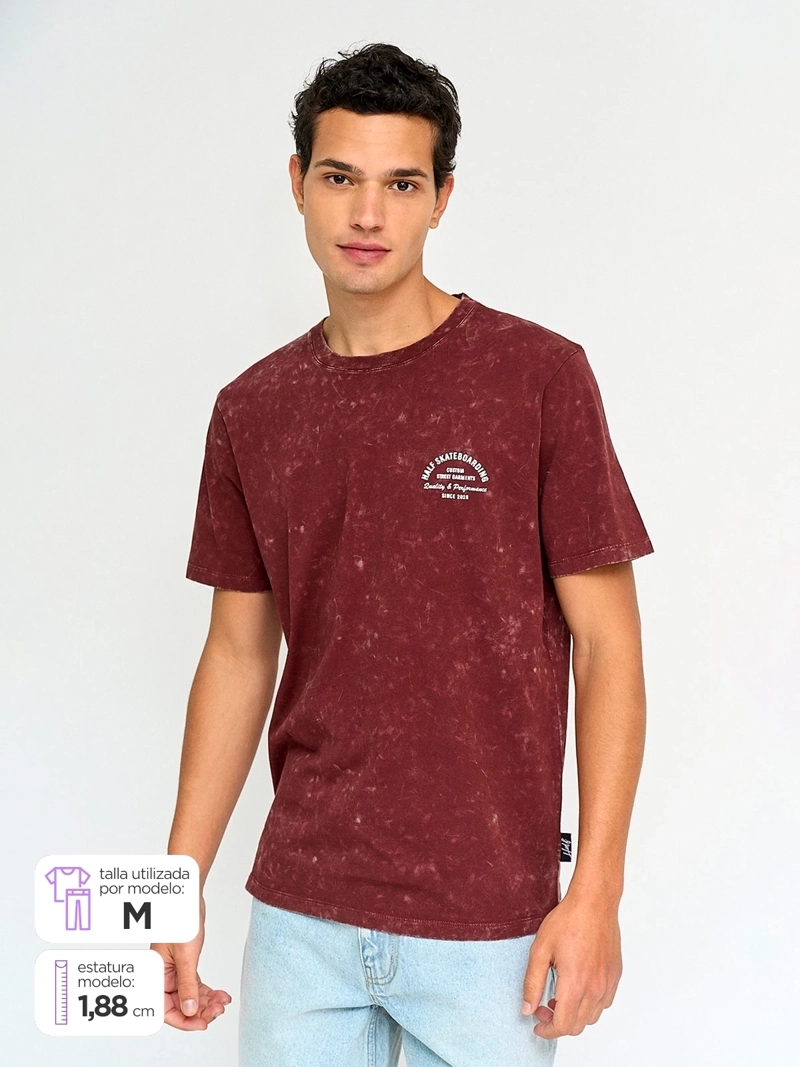 POLERA HOMBRE HALF ALGODÓN MANGA CORTA - 1