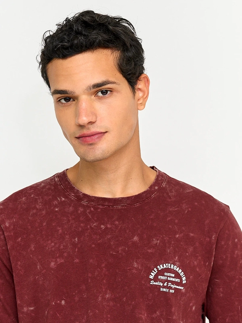 POLERA HOMBRE HALF ALGODÓN MANGA CORTA - 3