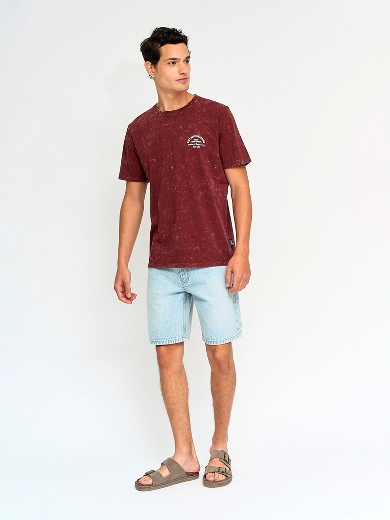 POLERA HOMBRE HALF ALGODÓN MANGA CORTA - 4