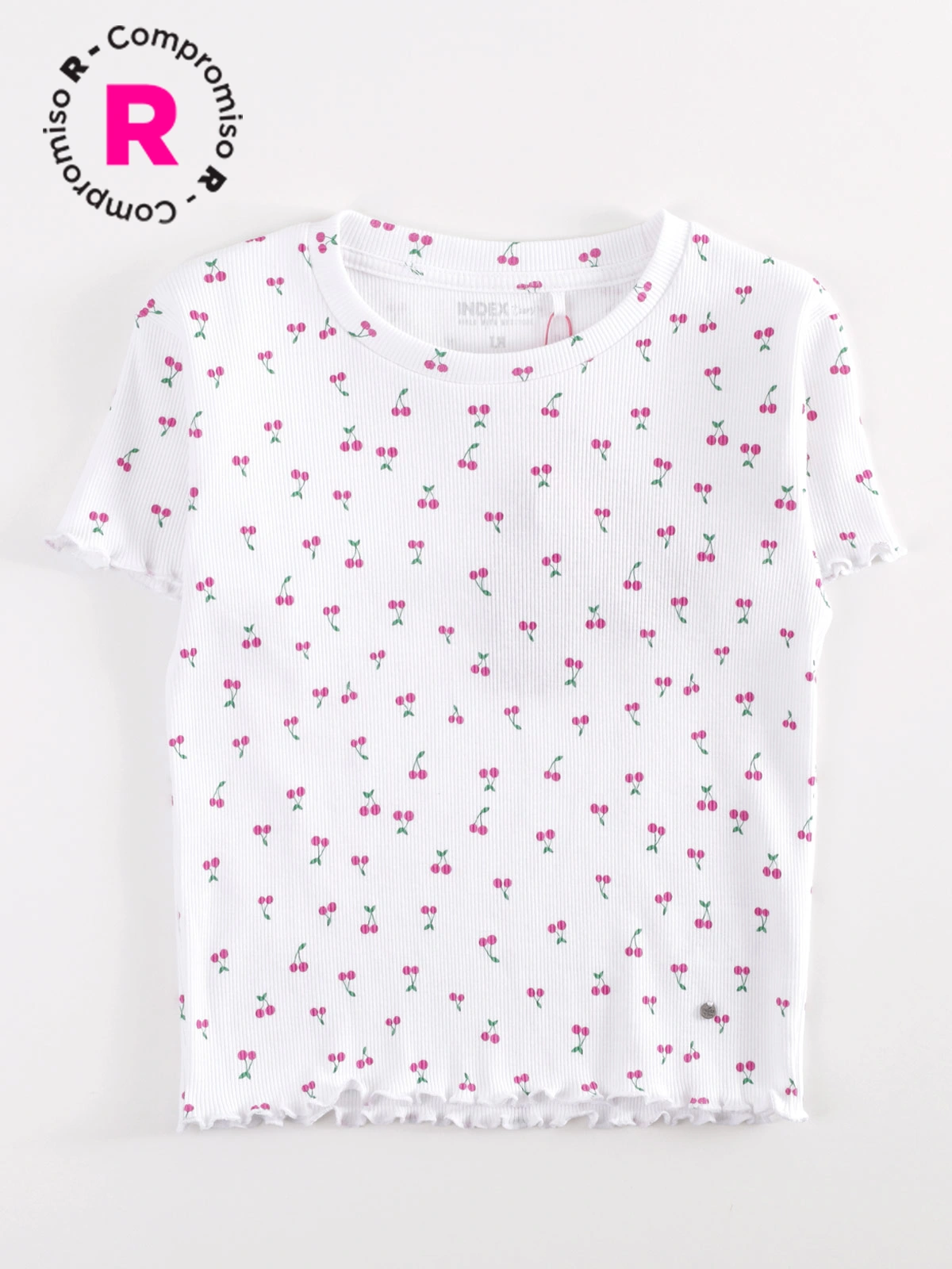 POLERA MANGA CORTA NIÑA M6T RIB FULL PRINT - 1