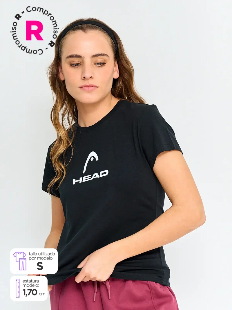 POLERA MANGA CORTA MUJER HEAD LOGO - 1