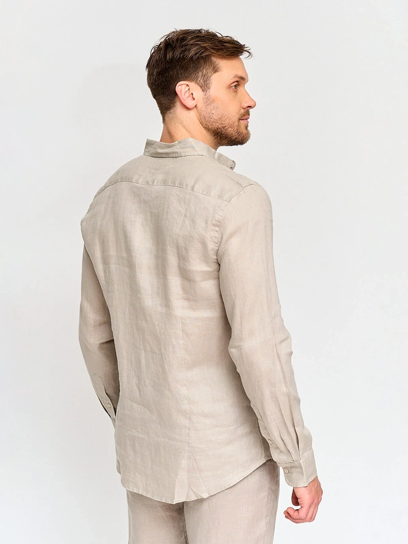 CAMISA HOMBRE CACHAREL LINO MANGA LARGA - 2