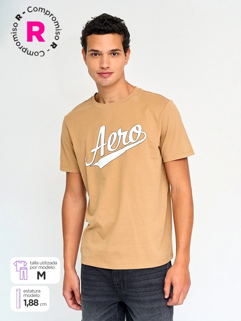 POLERA HOMBRE AEROPOSTALE ALGODÓN MANGA CORTA - 1