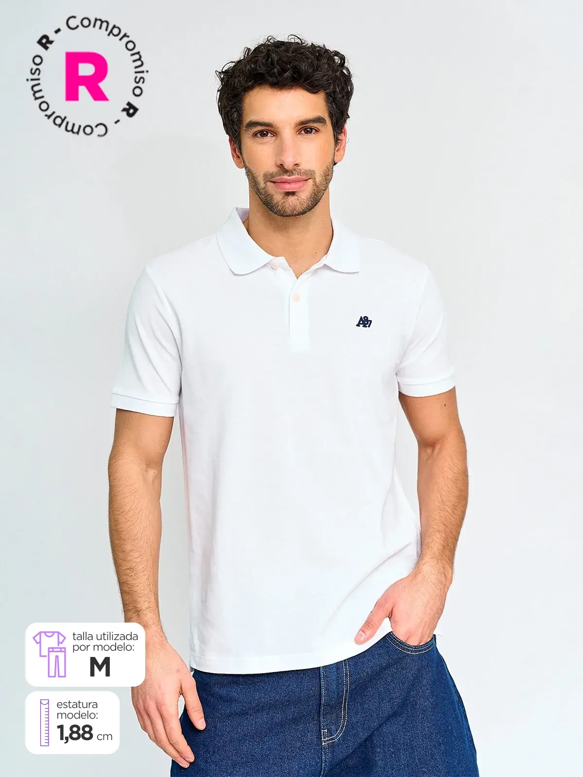 POLERA HOMBRE AEROPOSTALE ALGODÓN CUELLO POLO MANGA CORTA - 1