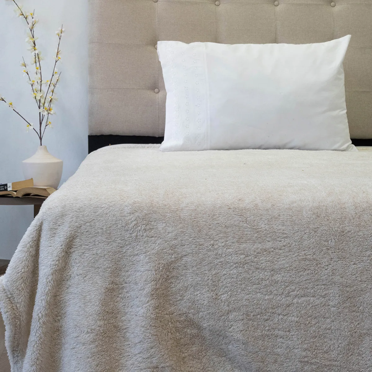 Heimtexland Coperta In Flanella Super Morbida Motivo Rombi – 200x150 Cm, Grigio Antracite, 240 G/m², Certificata Öko-Tex 100