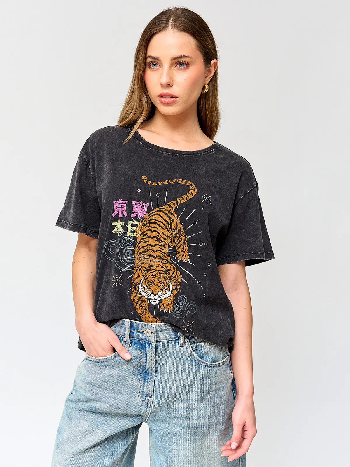 POLERA MUJER BARBADOS ALGODÓN MANGA CORTA - 2