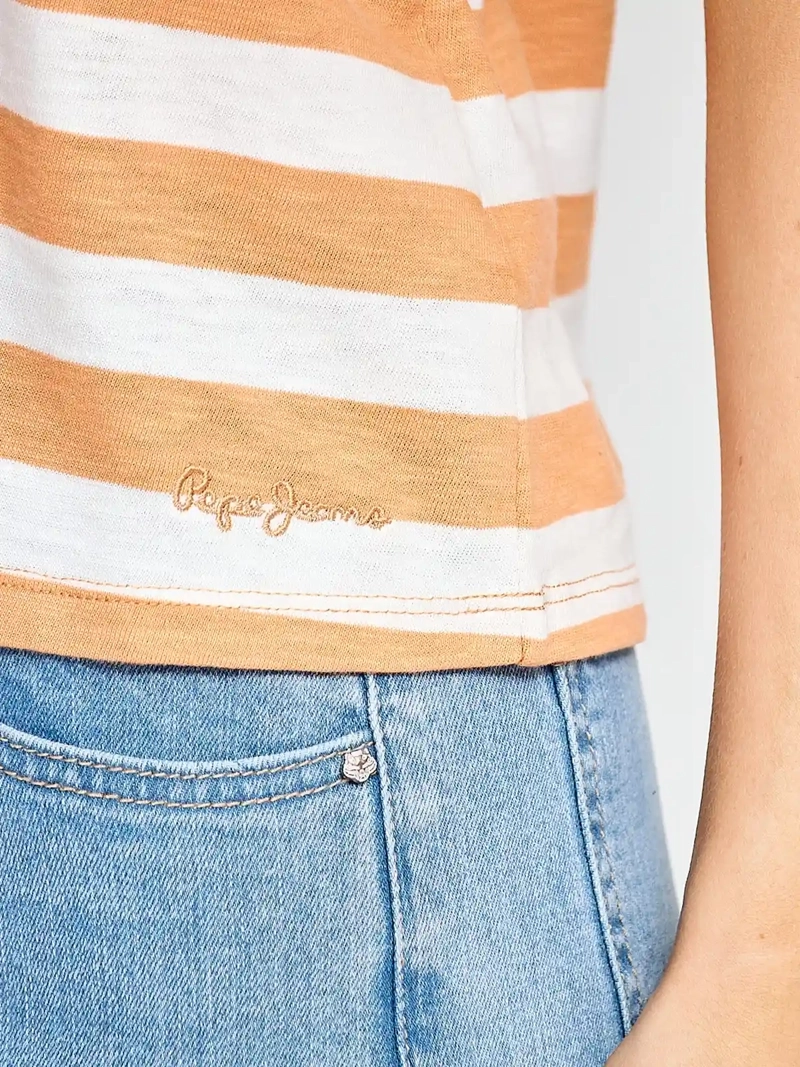 POLERA MUJER PEPE JEANS ALGODÓN RAYADA - 3