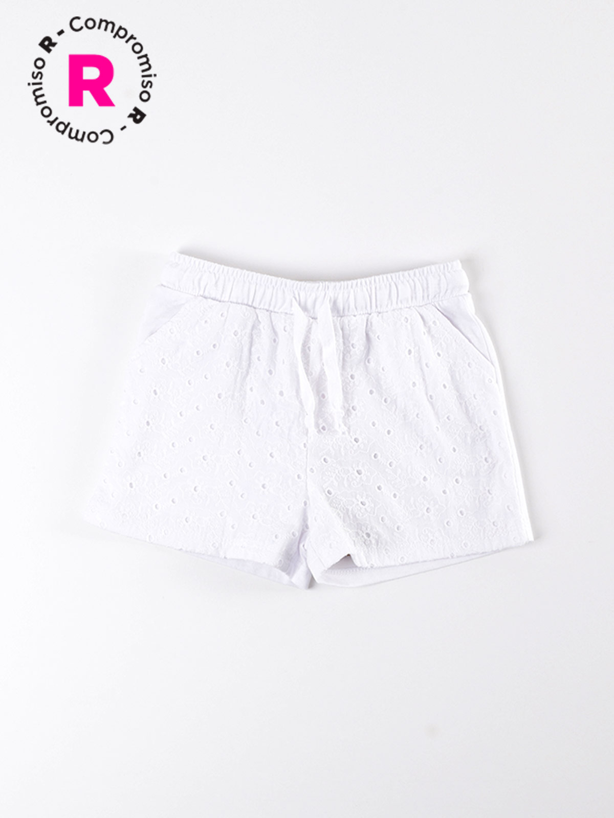 SHORT NIÑA BABY HARVEST ALGODÓN BRODERIE - 1