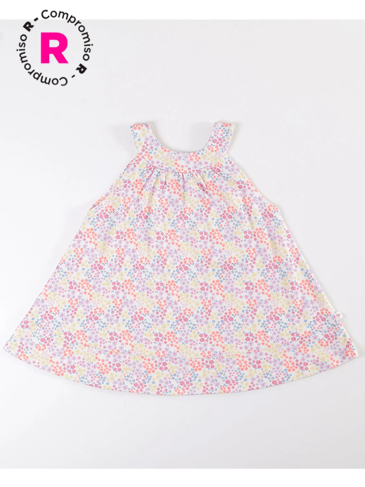 VESTIDO NIÑA BABY HARVEST CUELLO ESTAMPADO - 1