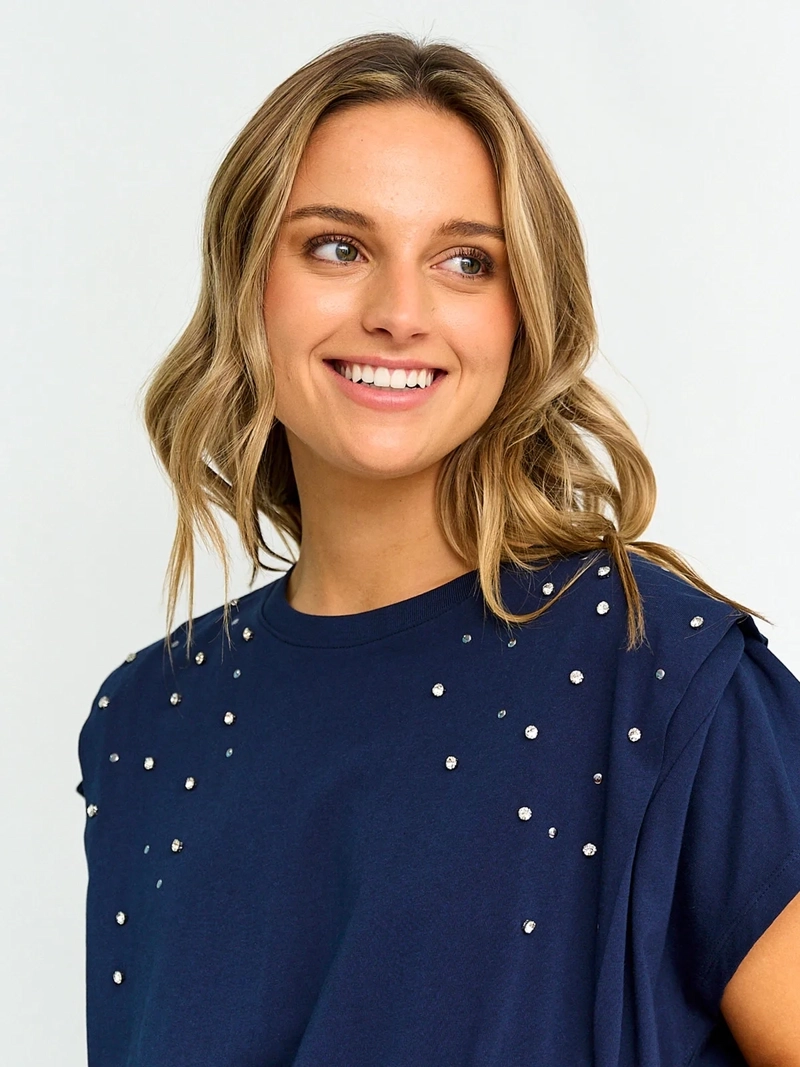 POLERA MUJER PEPE JEANS ALGODÓN BRILLOS - 3