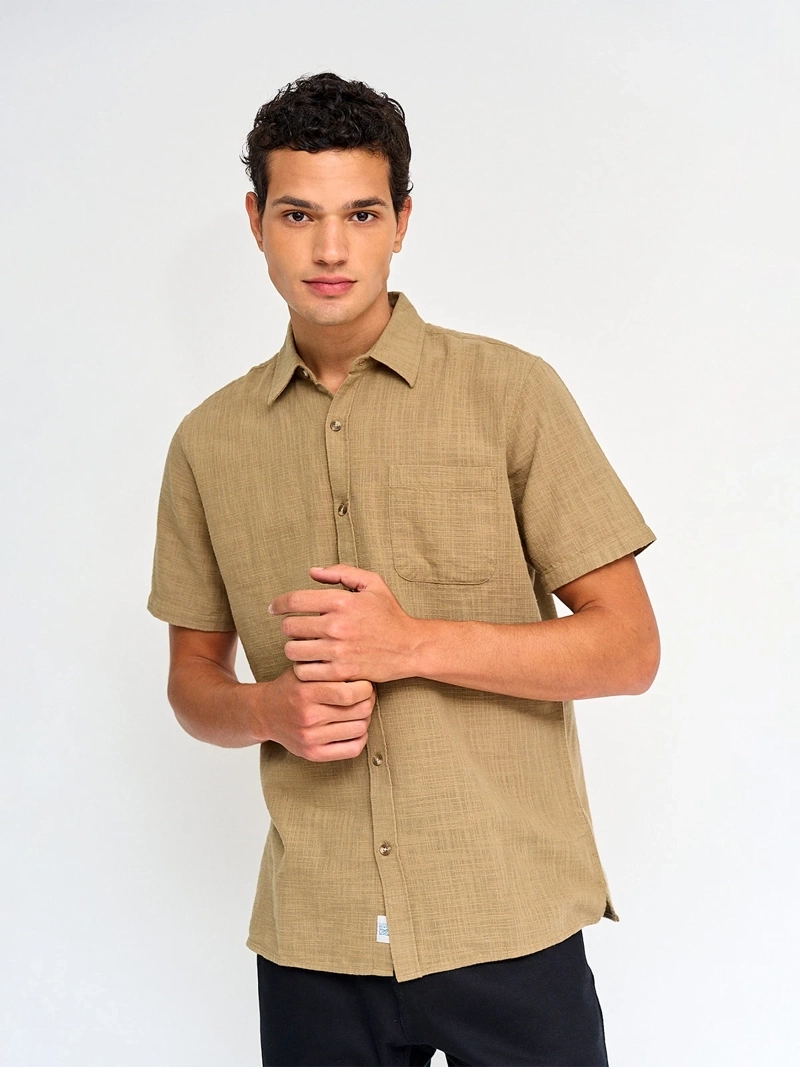 CAMISA HOMBRE REGATTA ALGODÓN MANGA CORTA - 1