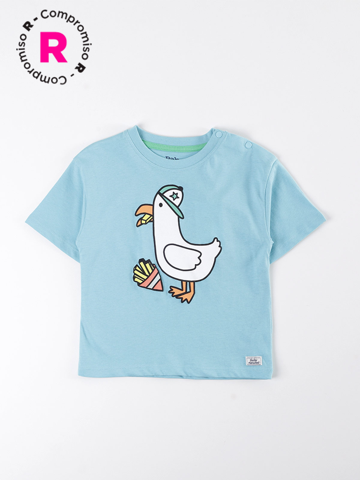 POLERA NIÑO BABY HARVEST ALGODÓN MANGA CORTA ESTAMPADA - 1