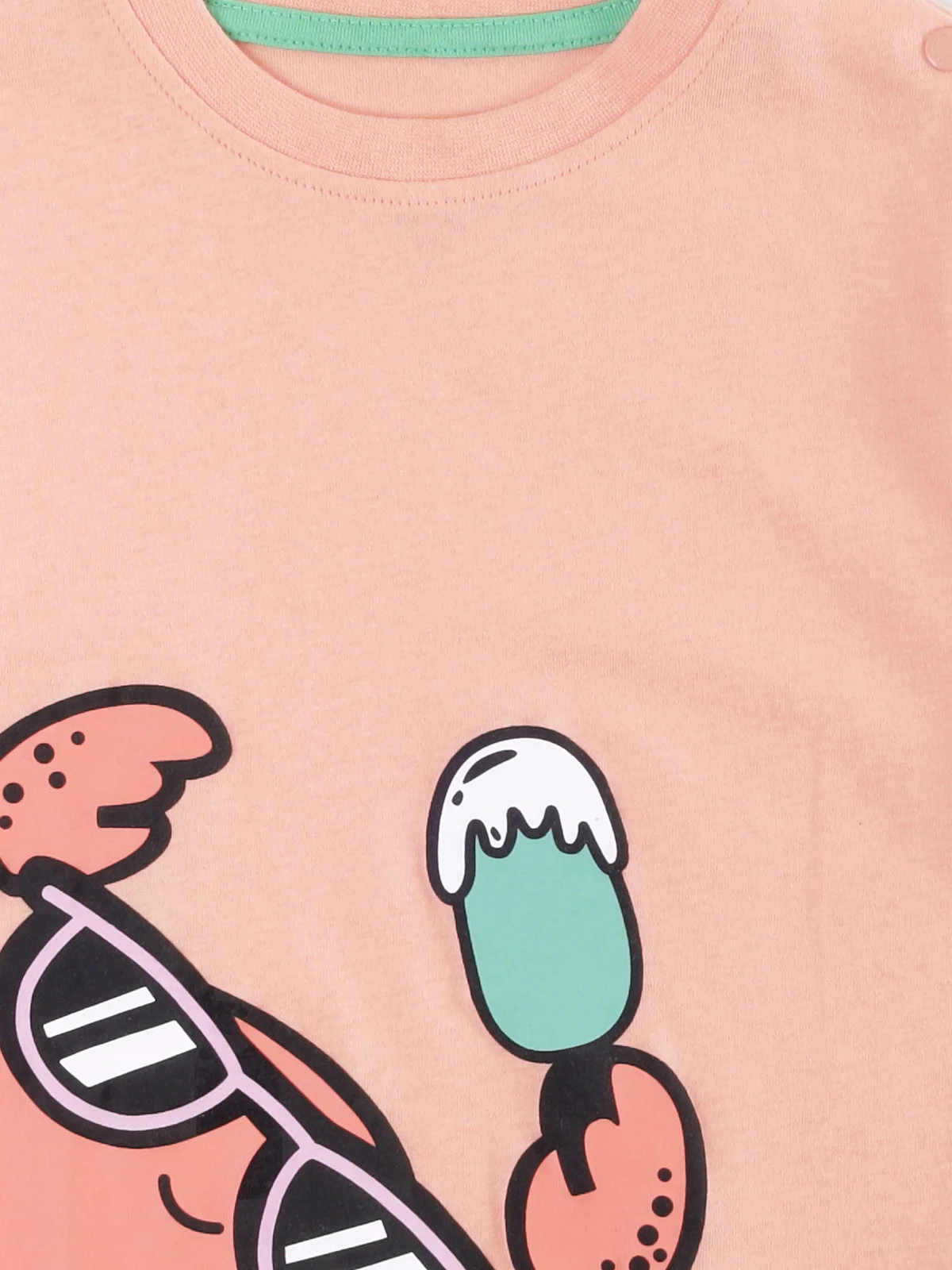 POLERA NIÑO BABY HARVEST ALGODÓN MANGA CORTA ESTAMPADA - 3