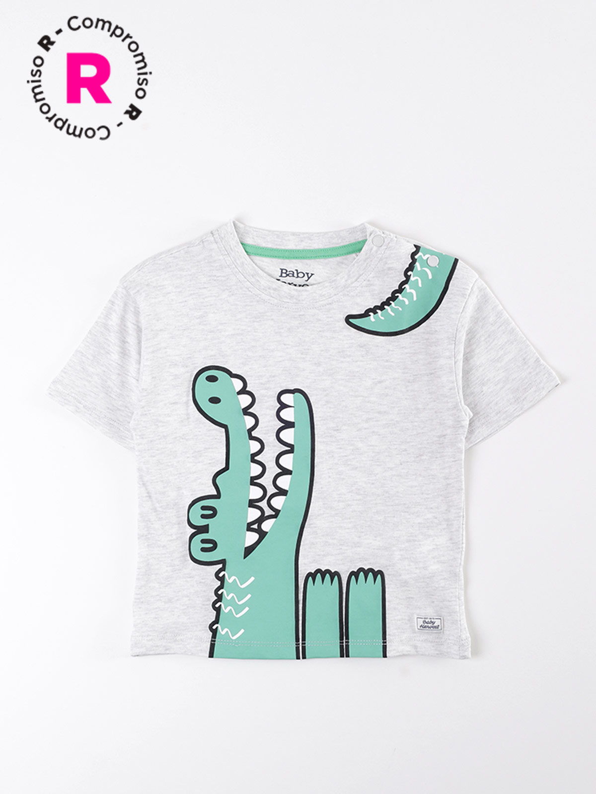 POLERA NIÑO BABY HARVEST ALGODÓN MANGA CORTA ESTAMPADA - 1