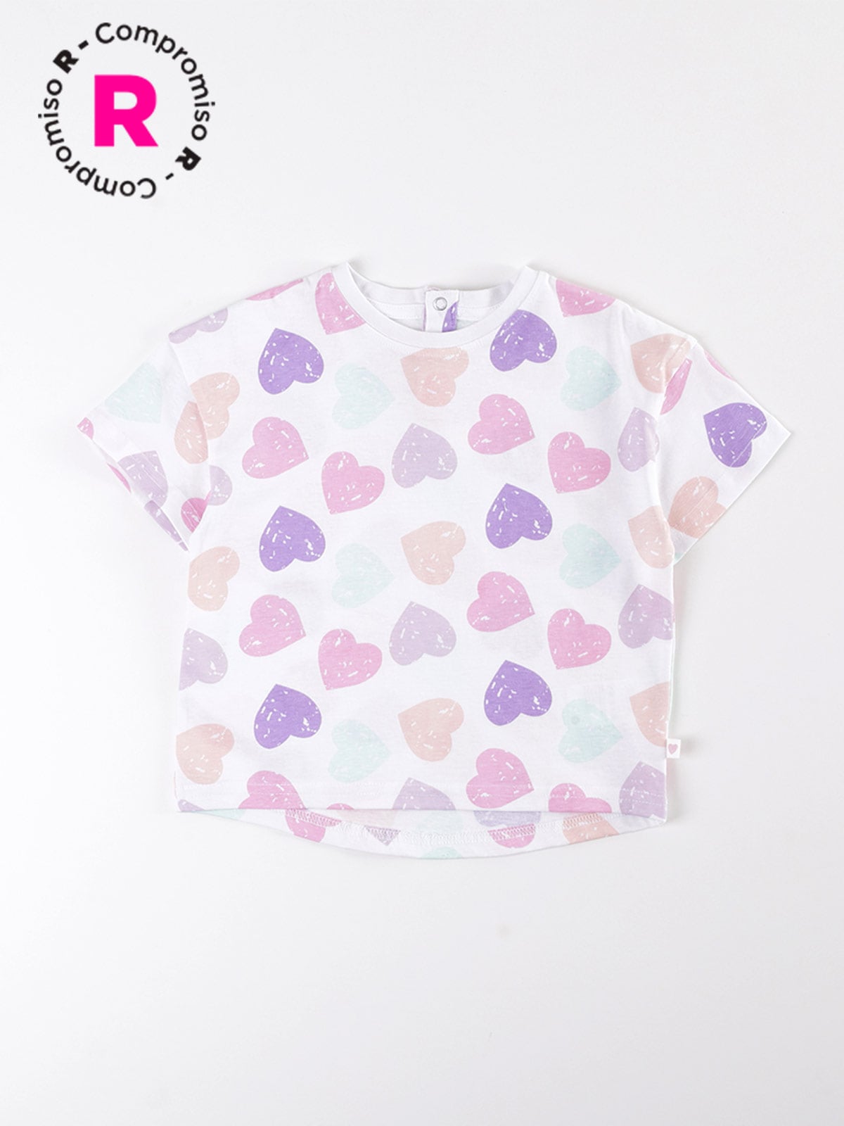 POLERA NIÑA BABY HARVEST ALGODÓN MANGA CORTA FIGURAS - 1
