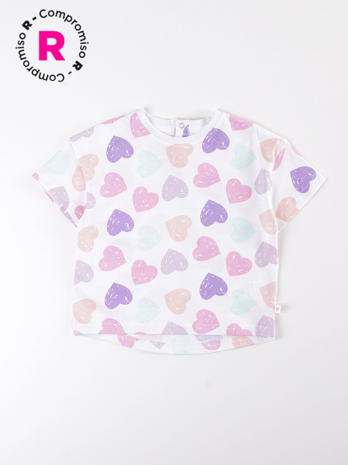 POLERA NIÑA BABY HARVEST ALGODÓN MANGA CORTA FIGURAS