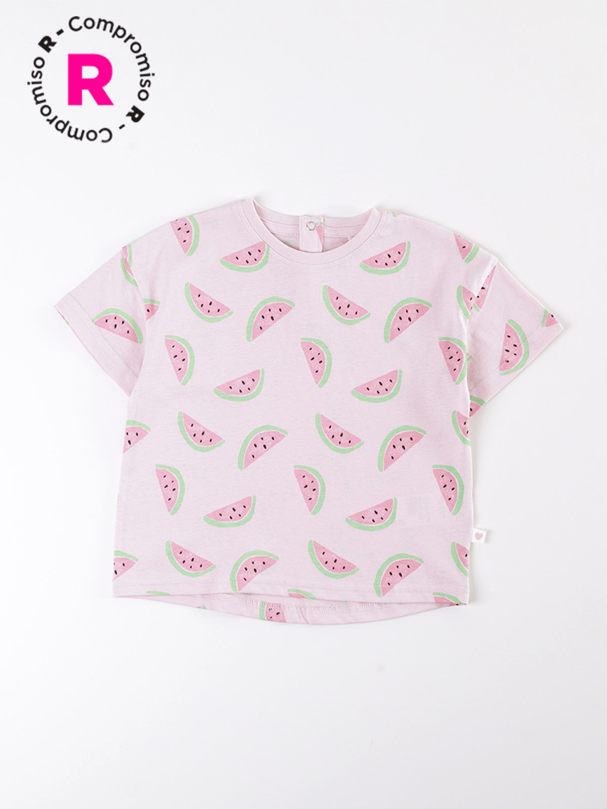 POLERA NIÑA BABY HARVEST ALGODÓN MANGA CORTA FIGURAS - 1