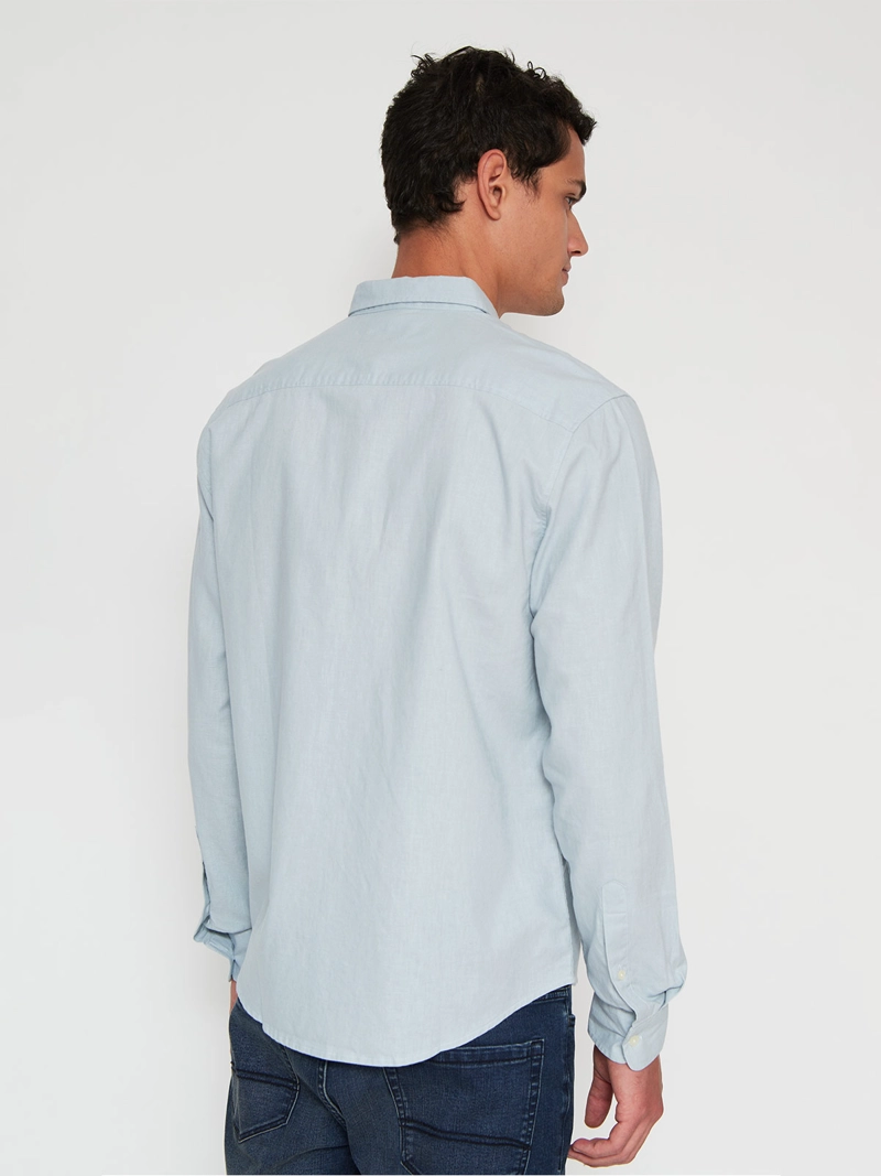 CAMISA HOMBRE BARBADOS LINO MANGA LARGA - 2