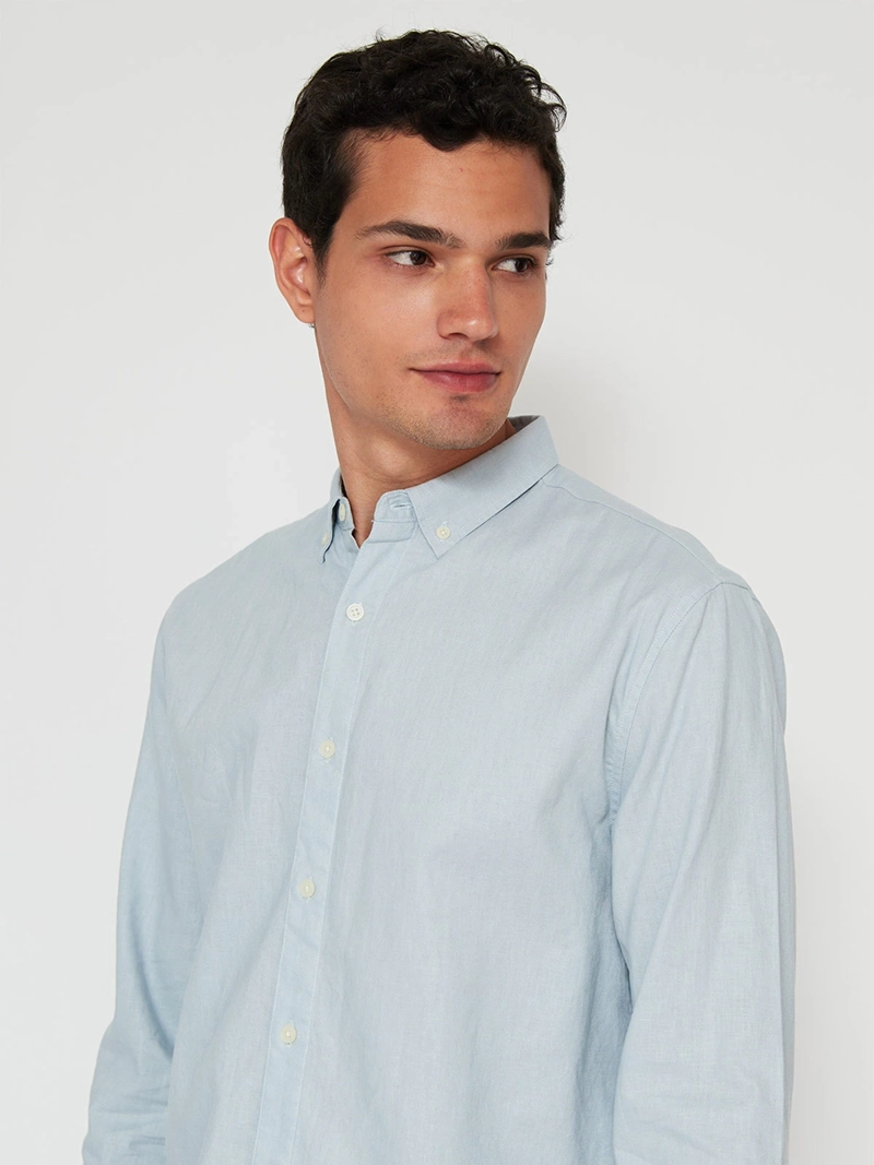 CAMISA HOMBRE BARBADOS LINO MANGA LARGA - 3