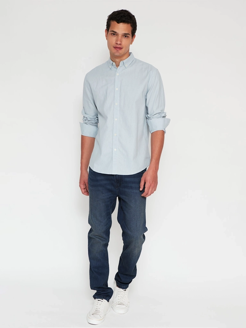 CAMISA HOMBRE BARBADOS LINO MANGA LARGA - 4