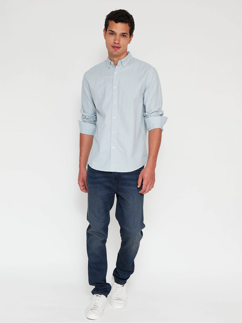 CAMISA HOMBRE BARBADOS LINO MANGA LARGA - 4