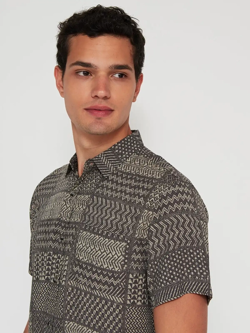 CAMISA HOMBRE BARBADOS MANGA CORTA ESTAMPADA - 3