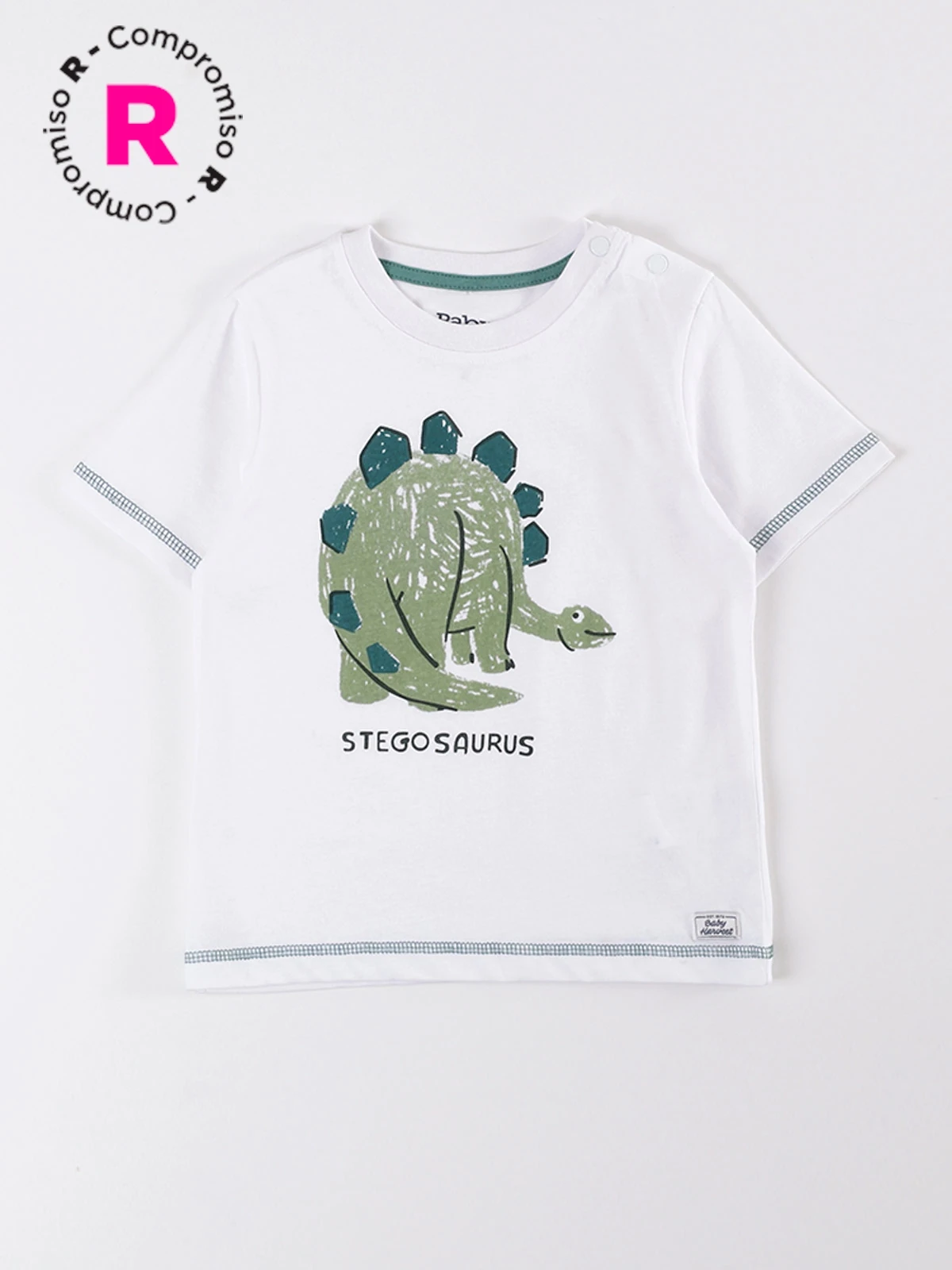 POLERA MANGA CORTA NIÑO BABY HARVEST PRINT DINOSAURIO - 1