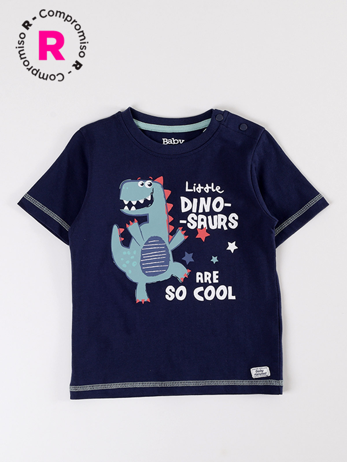 POLERA MANGA CORTA NIÑO BABY HARVEST PRINT DINOSAURIO