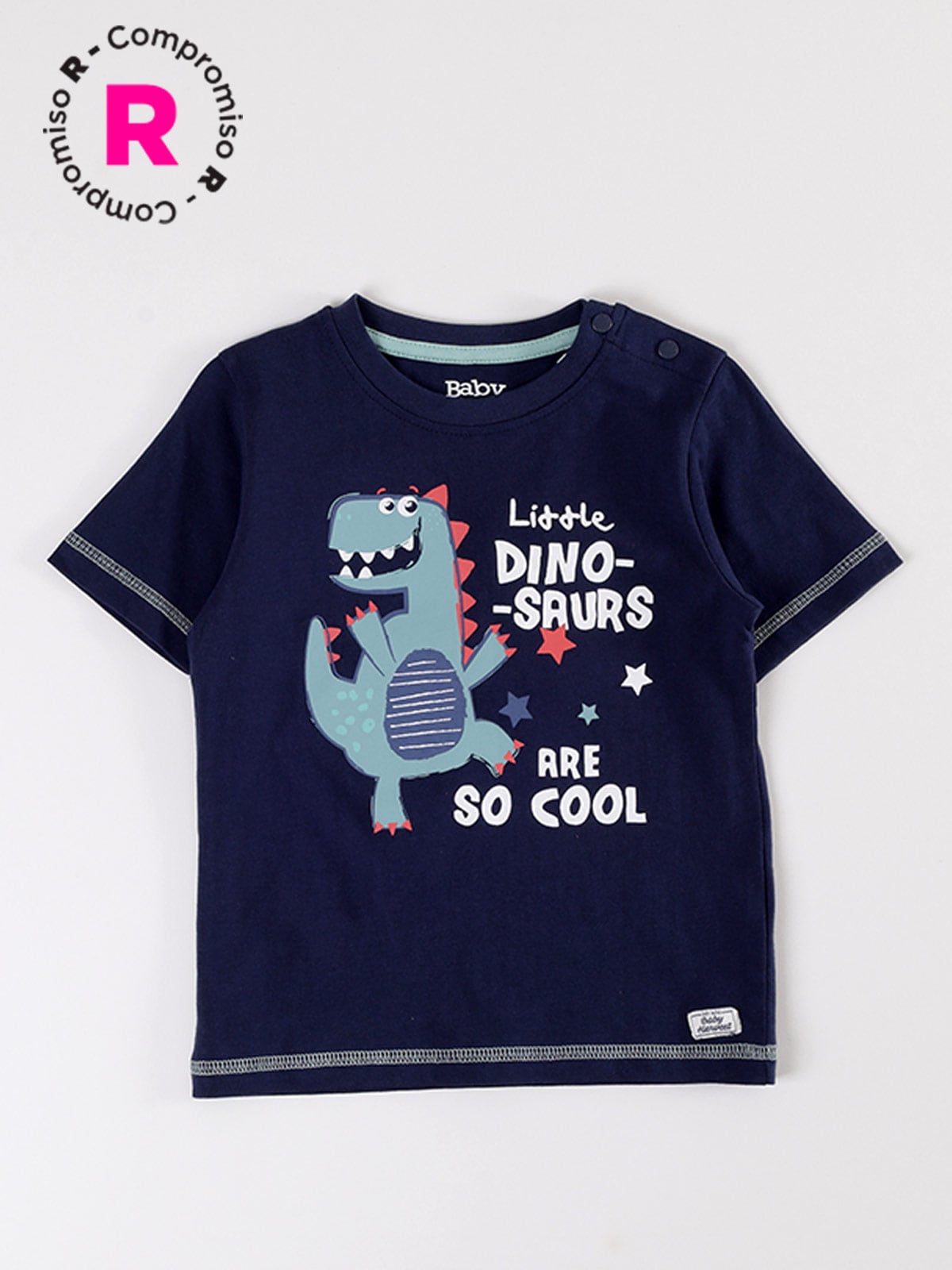 POLERA MANGA CORTA NIÑO BABY HARVEST PRINT DINOSAURIO
